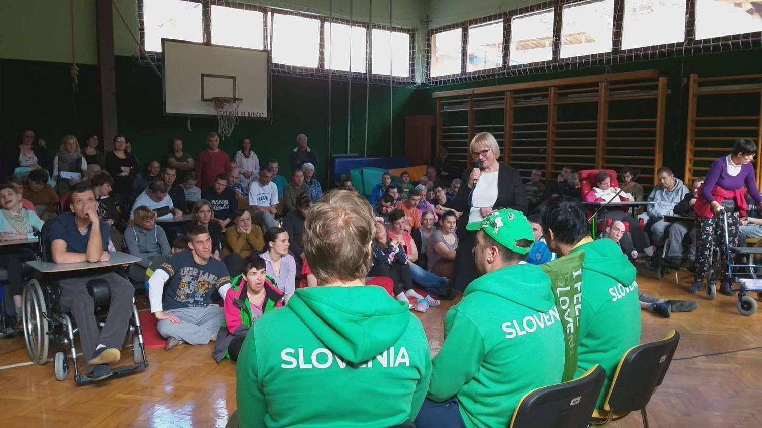 FOTO: Slavnostni sprejem bronastih olimpijcev v CUDV Črna na Koroškem