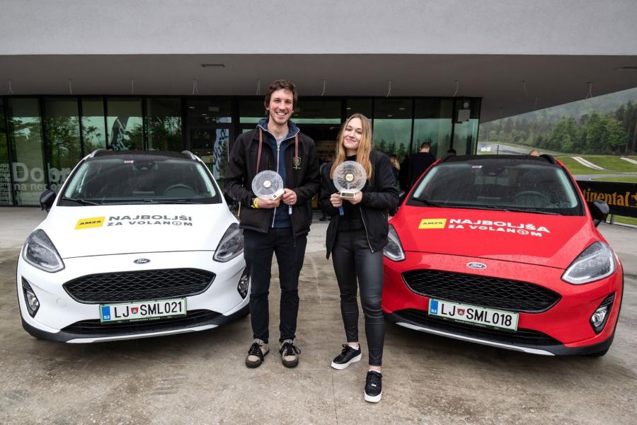 Najboljša mlada voznika sta Slovenjgradčan Luka Gril in Litijčanka Laura Cerovšek