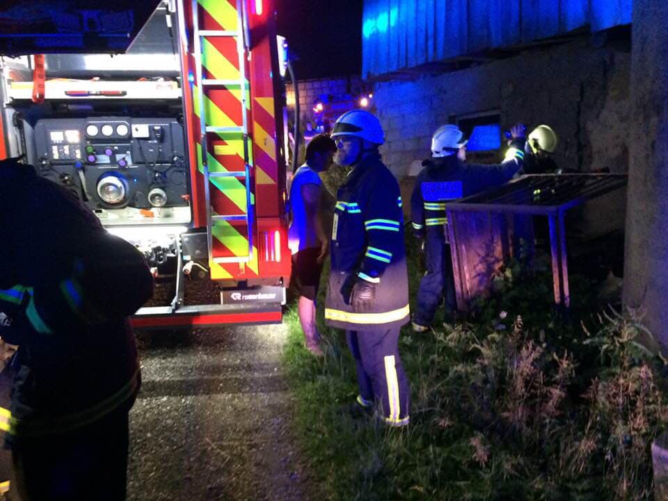 Požar: Gasilci včeraj zvečer posredovali v Kotljah in Slovenj Gradcu (FOTO)