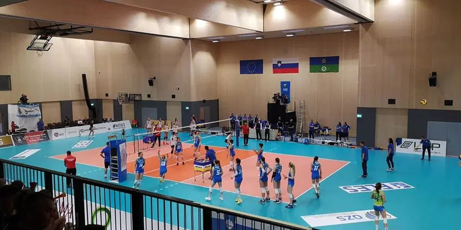 Slovenske odbojkarice v Mislinji premagale Portugalke in obdržale prvo mesto v skupini B