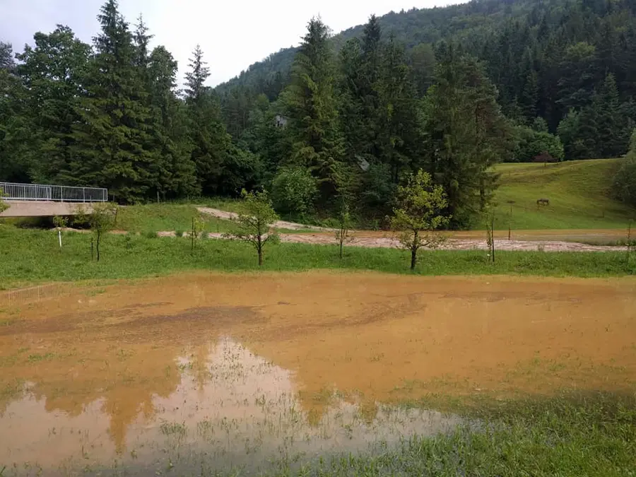 VIDEO in FOTO: Posledice včerajšnjega neurja na Koroškem