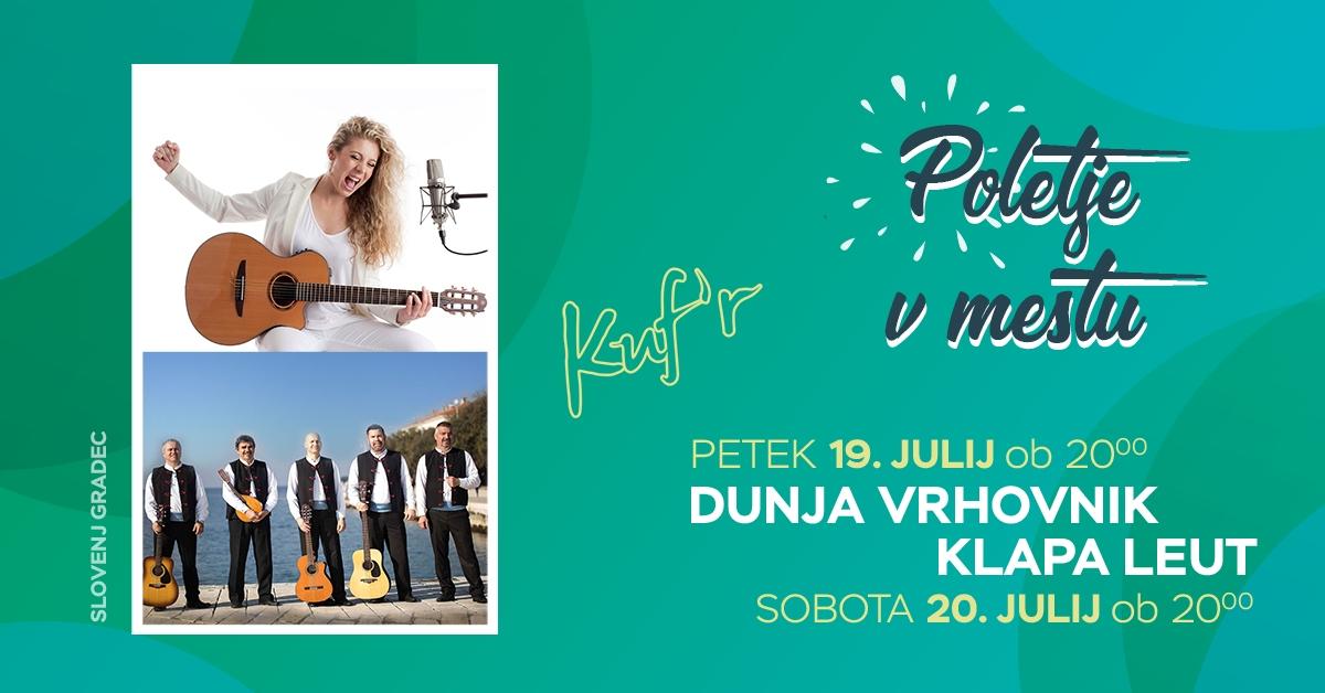 Poletje v mestu ta vikend z Dunjo Vrhovnik, Klapo Leut in zabavo za otroke