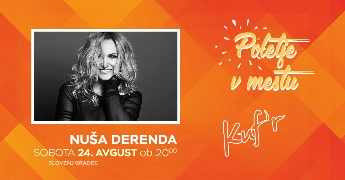 Ta vikend v Slovenj Gradcu coctail večer, ulični koncert Nuše Derenda in super zabava za otroke