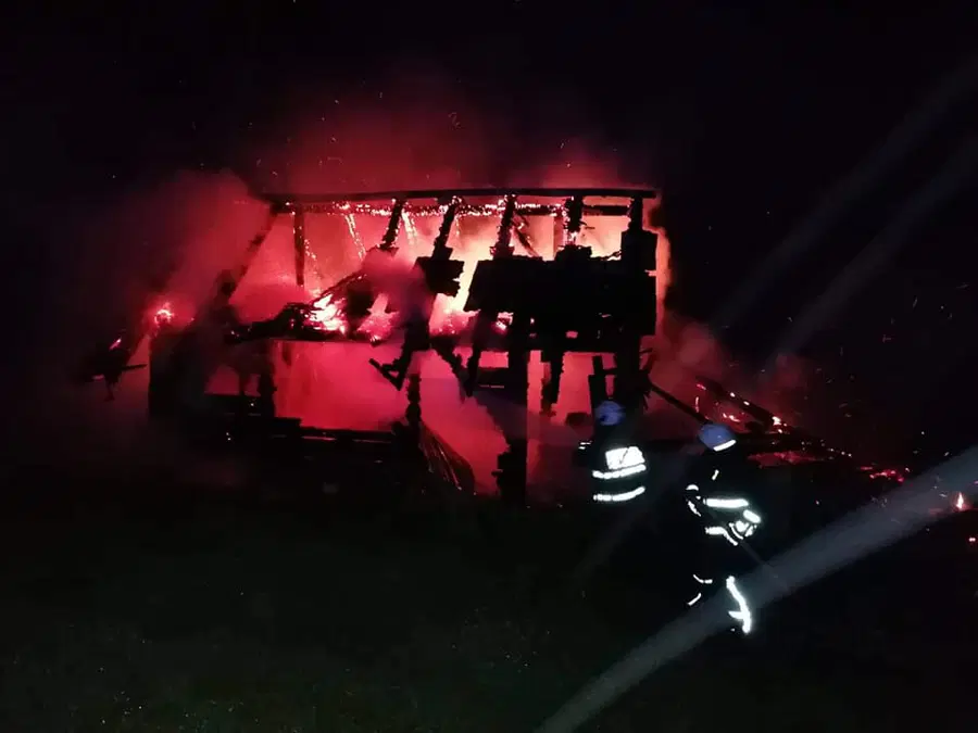 Podrobnosti požara, v katerem je pogorel vikend na območju Slovenj Gradca