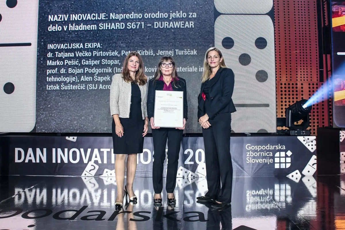 Srebrno nacionalno priznanje za SIJ Metalovo jeklo SIHARD S671 – DURAWEAR