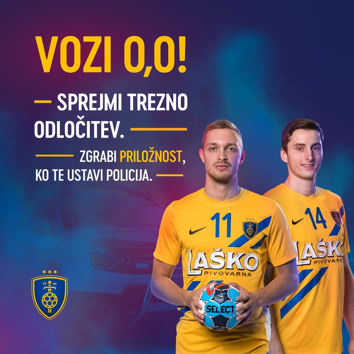 Policisti in rokometaši združili moči za boljšo varnost v cestnem prometu