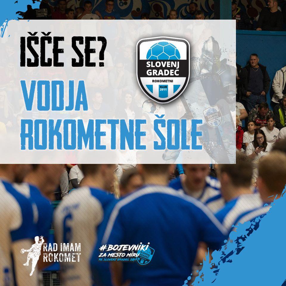 V Slovenj Gradcu iščejo novega vodjo rokometne šole