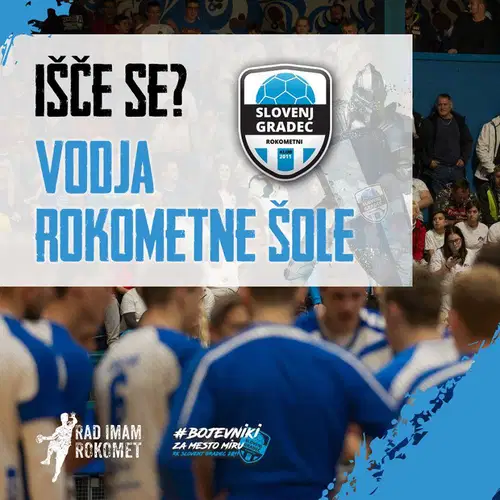 V Slovenj Gradcu iščejo novega vodjo rokometne šole