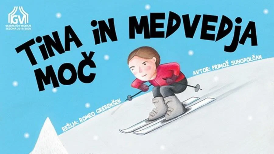 Tina Maze v gledališki uprizoritvi otroške pravljice hrabri, naj sledimo svojim sanjam