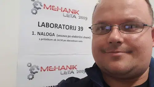 Korošec Robert Žnider četrti najboljši mehanik v Sloveniji (FOTO)