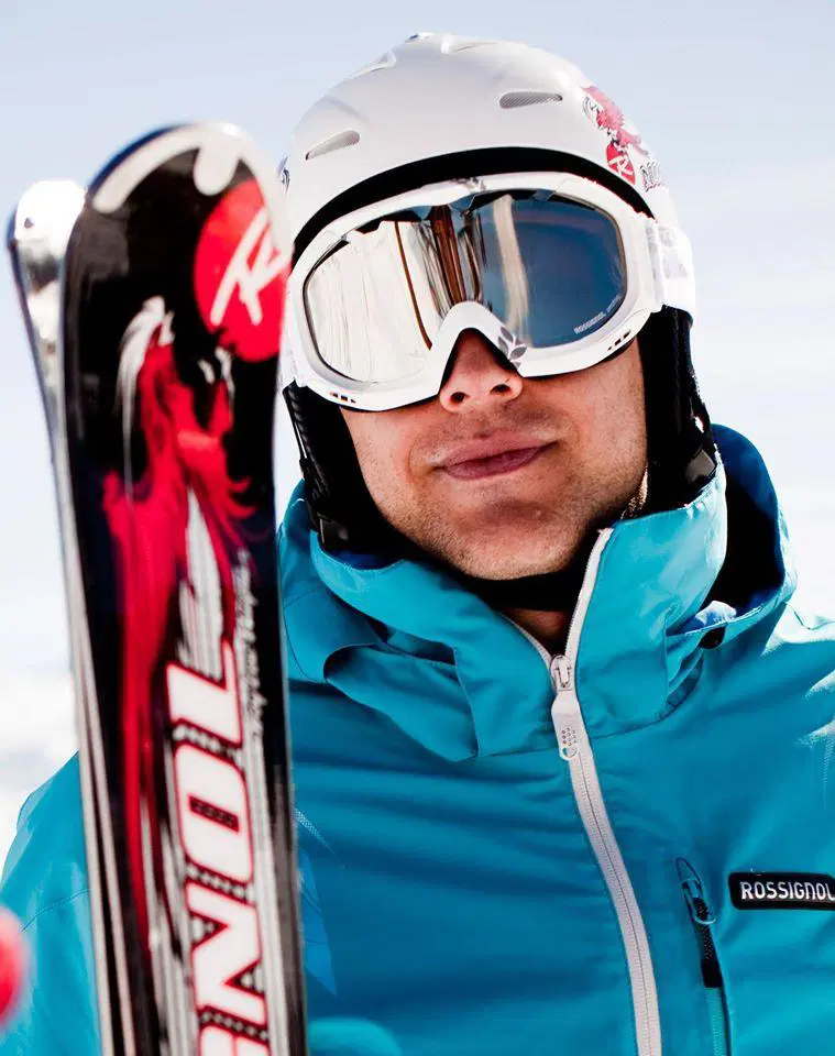 Jure Košir na Krvavcu s svojo progo