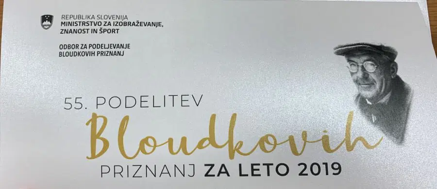 Znani Bloudkovi nagrajenci za leto 2019