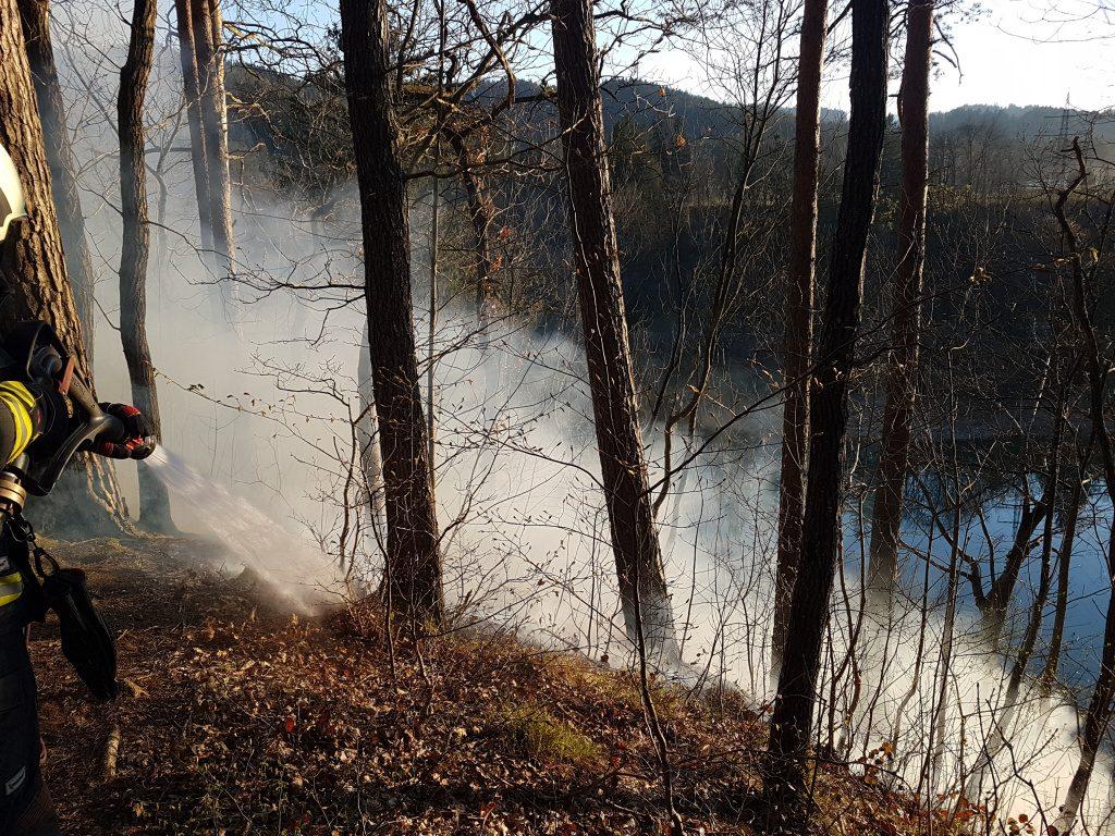 V Radljah zagorelo na težko dostopni gozdni površini (FOTO)