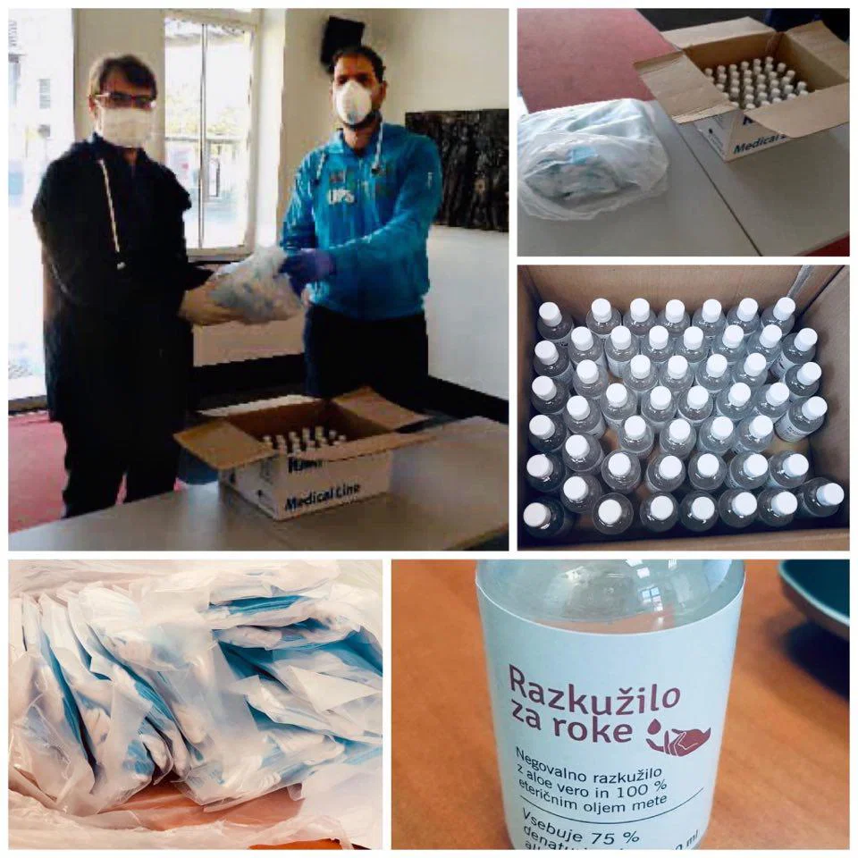 Družinsko podjetje Slatin doniralo zaščitno opremo