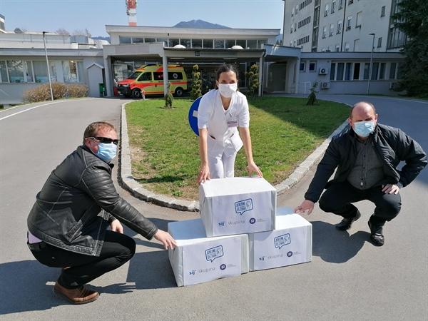 SB Slovenj Gradec zaščitno opremo donirali še dve koroški podjetji