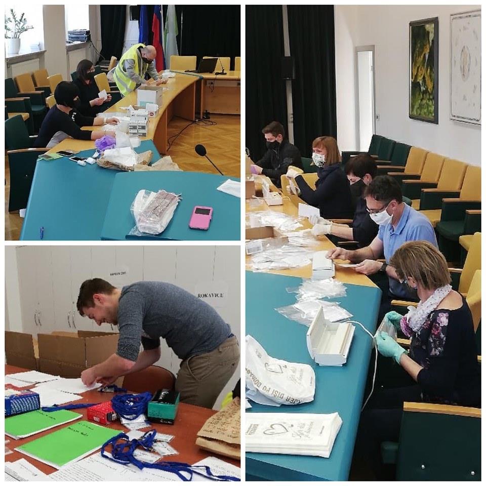 Maske v vseh gospodinjstvih: porabili 380 m blaga in 3 km elastike (FOTO)