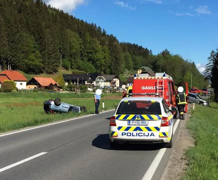 Podrobnosti hude prometne nesreče v Bukovski vasi (FOTO)