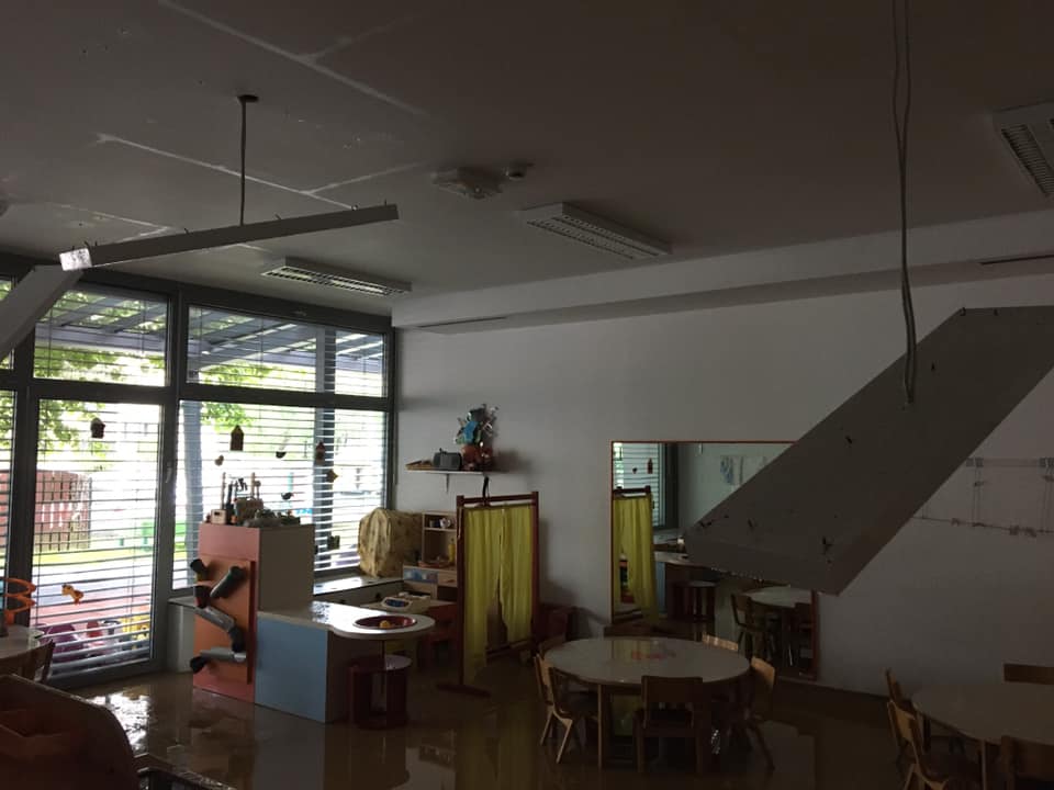 Poplavilo prostore vrtca na Maistrovi. Kako bo z varstvom? (FOTO)