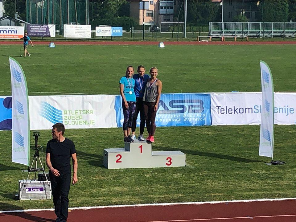 Slovenjgraške atletinje v Slovenski Bistrici do štirih odličij