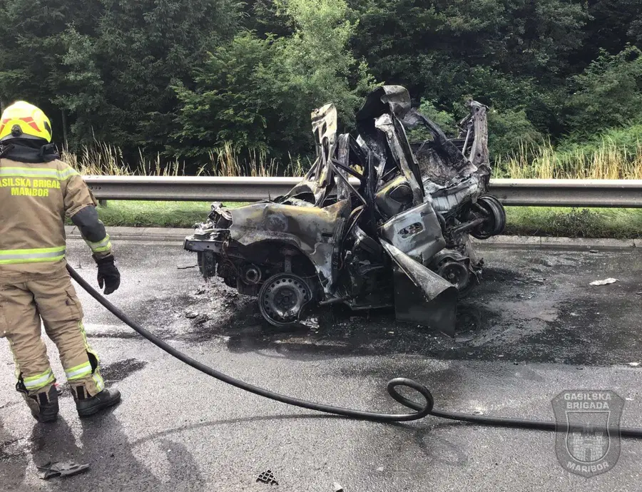 Huda prometna nezgoda s srečnim koncem