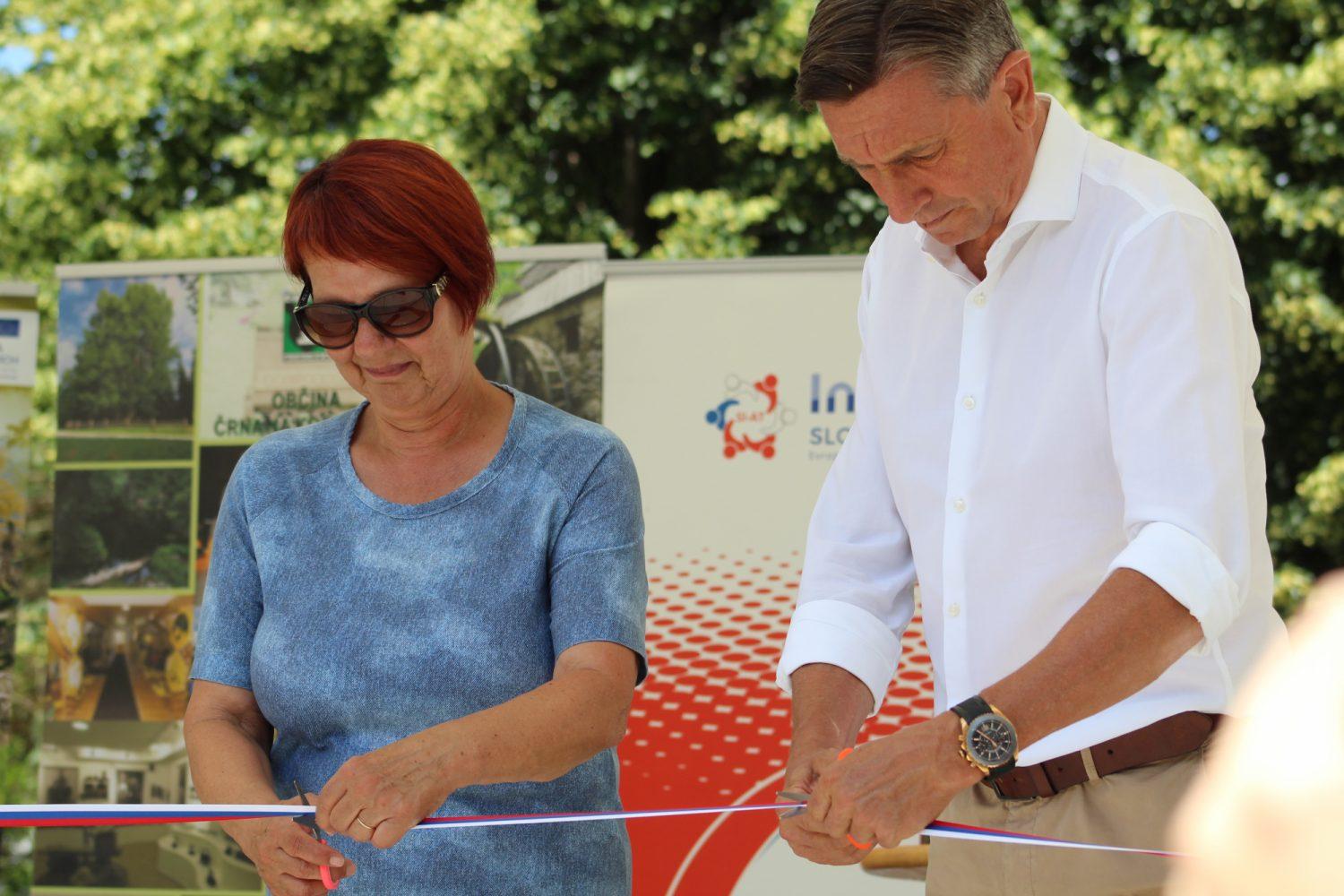 Predsednik Pahor slavnostno otvoril najdaljšo jeklenico za spuste v Sloveniji