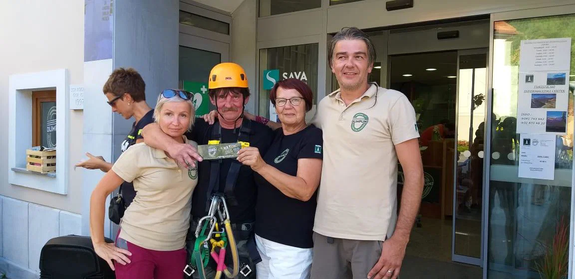 Po Olimplinu se je spustil že 1263. obiskovalec