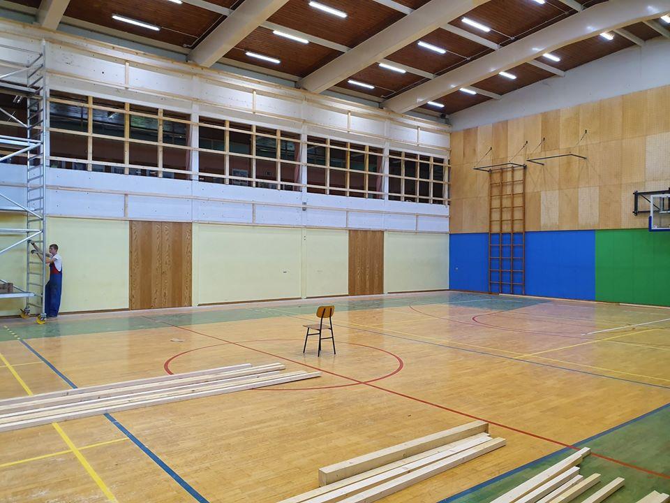 Zaključuje se prenova telovadnice v Vuzenici