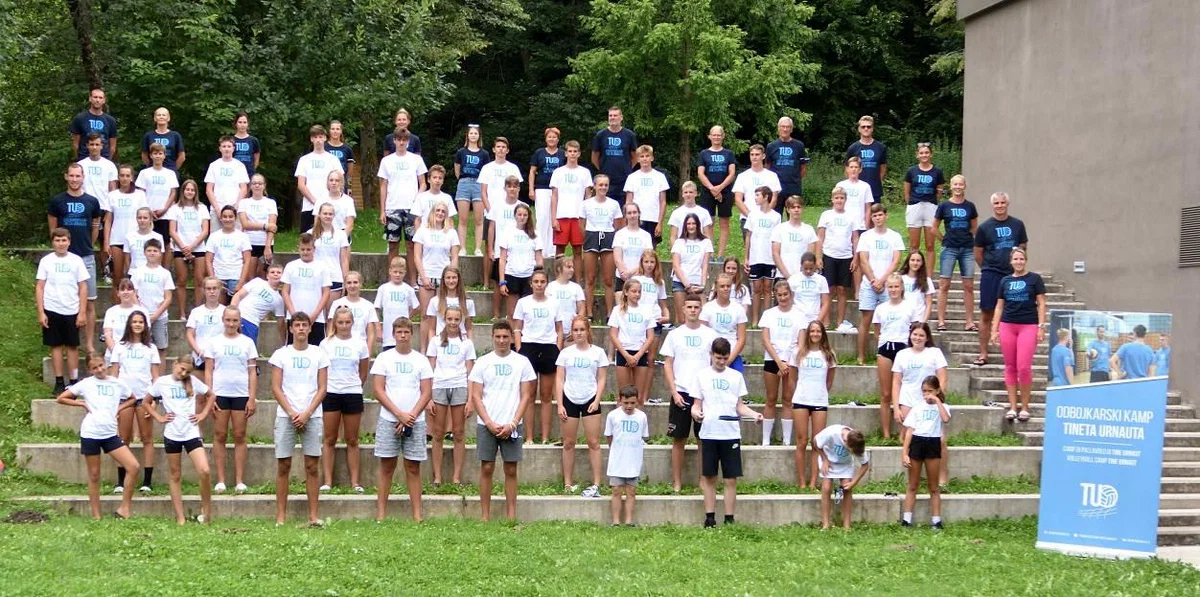 Na odbojkarskem kampu Tineta Urnauta 65 mladih upov iz Slovenije in Hrvaške