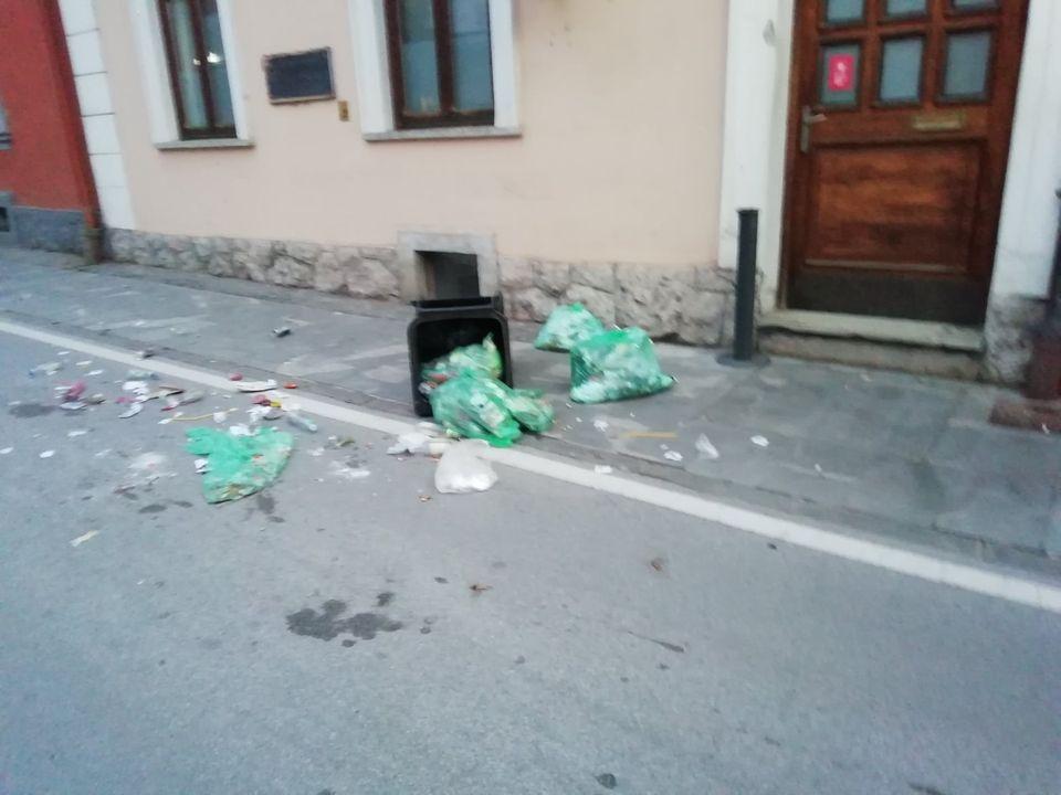V Slovenj Gradcu so bili na delu vandali