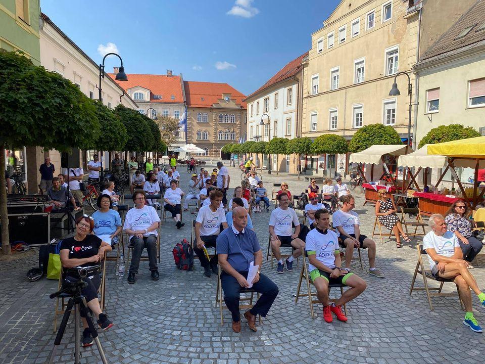Kolesarji “Pot miru” zaključili v Slovenj Gradcu
