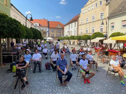 Kolesarji “Pot miru” zaključili v Slovenj Gradcu