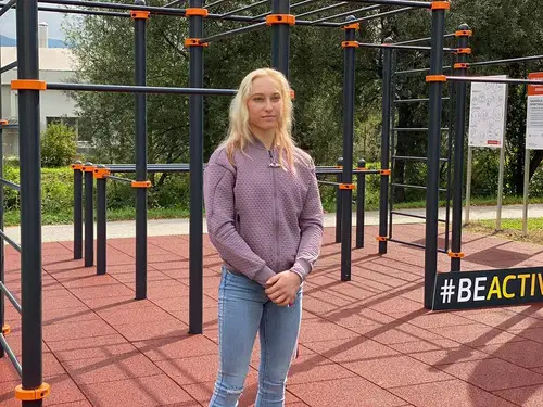 Janja Garnbret med izpostavljenimi zvezdniki letošnjih iger