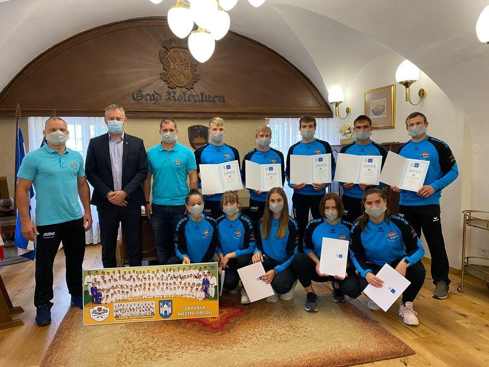 V Slovenj Gradcu s sprejemom pri županu počastili izjemen uspeh judoistov