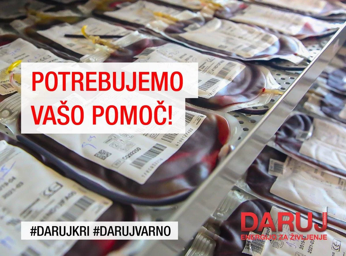 Krvodajalci vabljeni: Zaloge krvi so nizke