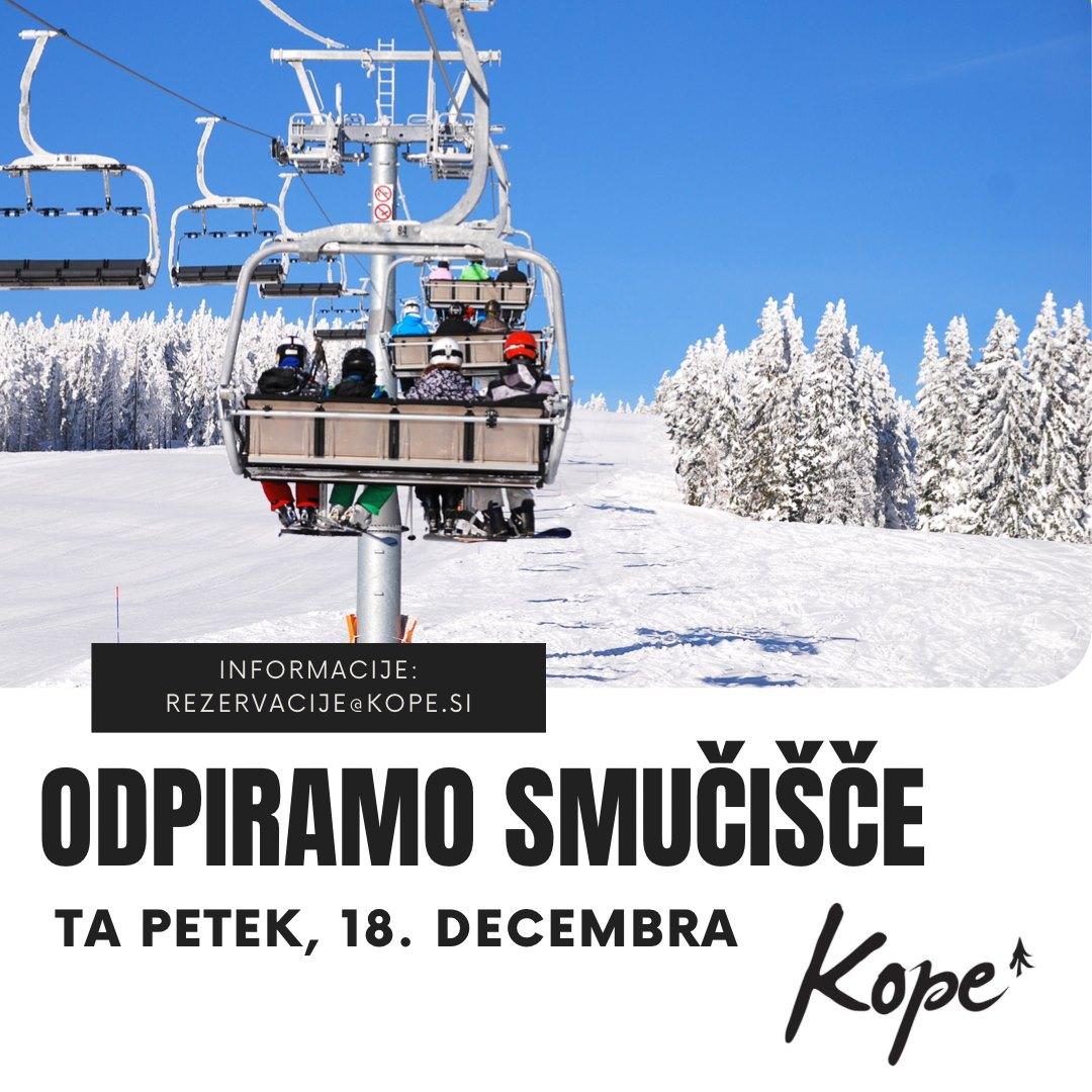 Na Kopah boste lahko smučali že ta petek