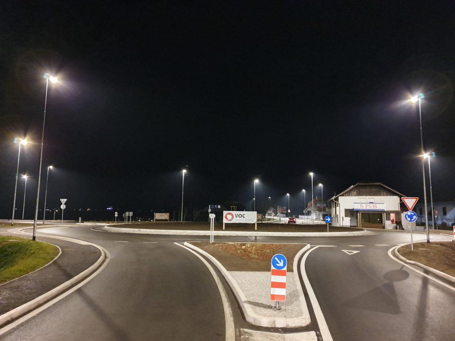 Gradnja krožišča v Šmartnem končana predčasno