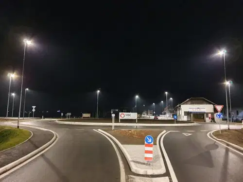 Gradnja krožišča v Šmartnem končana predčasno