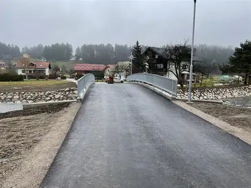 Izgradnja mostu čez Mislinjo v Šmartnem ena izmed večjih lanskih infrastrukturnih investicij v MOSG