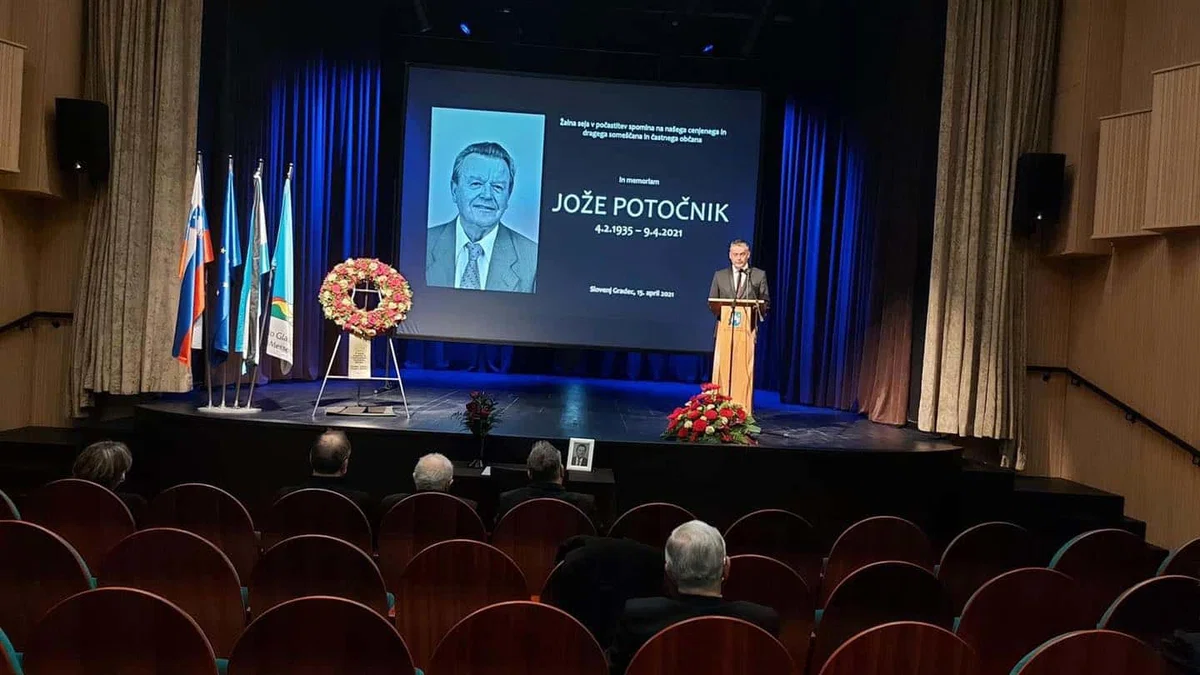 Z žalno sejo so se poklonili častnemu občanu slovenjgraške občine Jožetu Potočniku