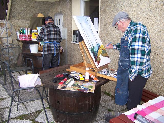 Koroški likovniki preživeli dan v skupnem ustvarjanju