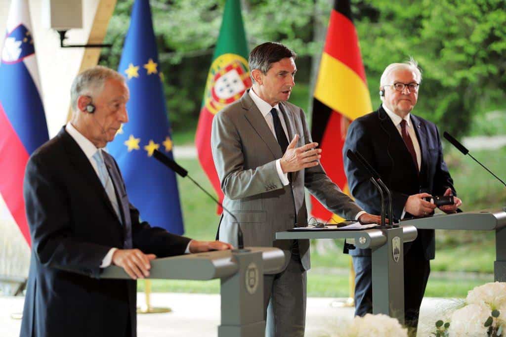 Predsedniki Slovenije, Nemčije in Portugalske izpostavili pomen evropske ideje