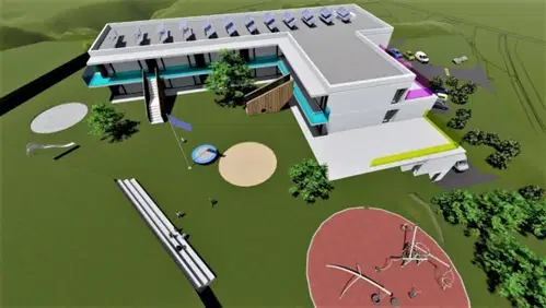 Takšen vrtec bodo zgradili na Ravnah do jeseni 2022