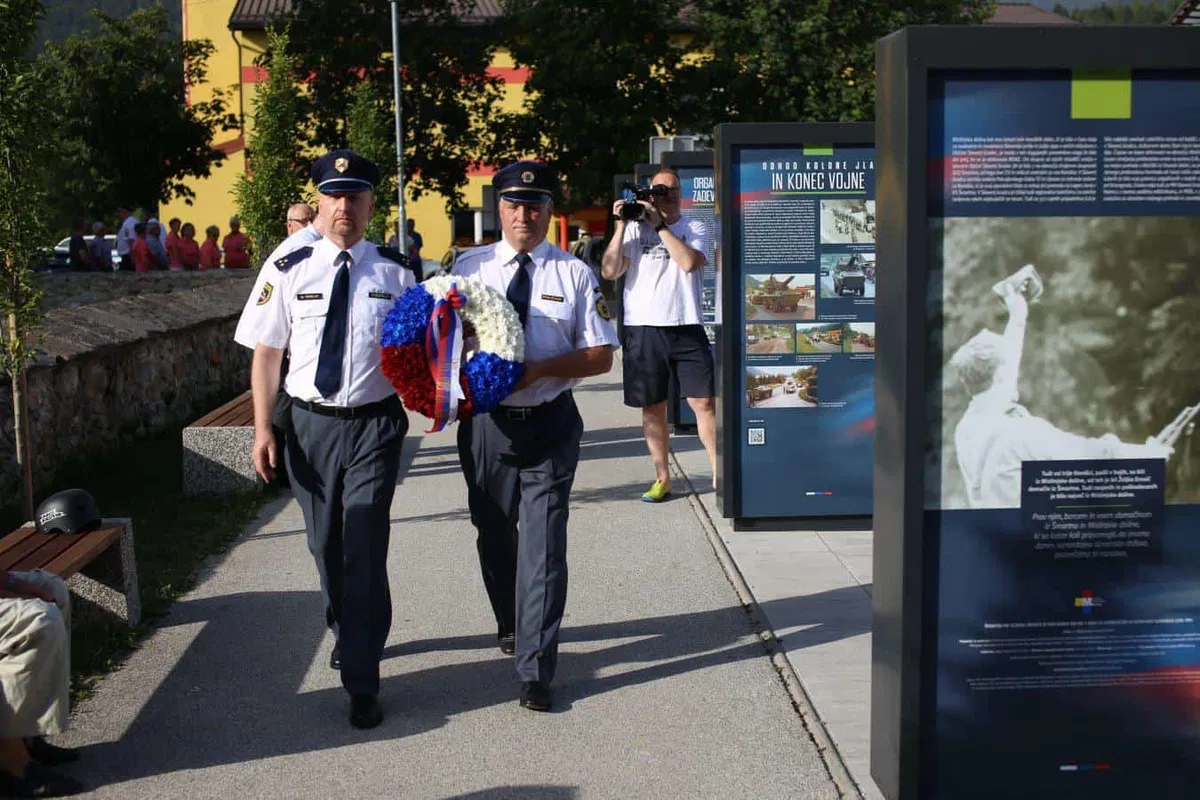 V Šmartnem pri Slovenj Gradcu potekalo odprtje spominskega parka veteransko-domoljubnih organizacij (FOTO)