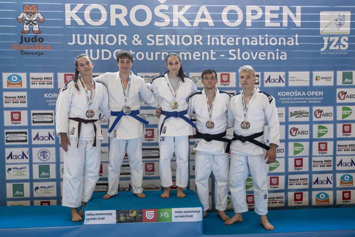 Koroški judoisti na mednarodnem turnirju v Dravogradu do sedmih odličij