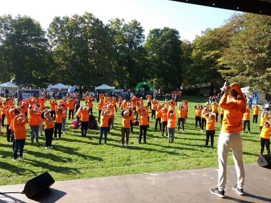 Člani društva Šola zdravja množično obiskali slovenski dan športa v Tivoliju