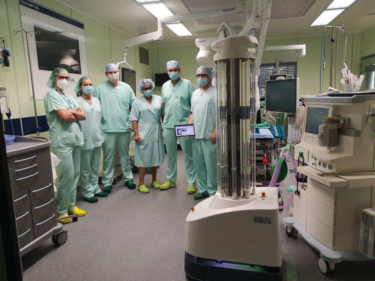 SB Slovenj Gradec z robotom do dodatnega razkuževanja