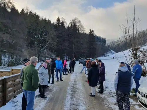 V Slovenj Gradcu razpravljali o ureditvi transportne poti na območju gradbišča hitre ceste (FOTO)