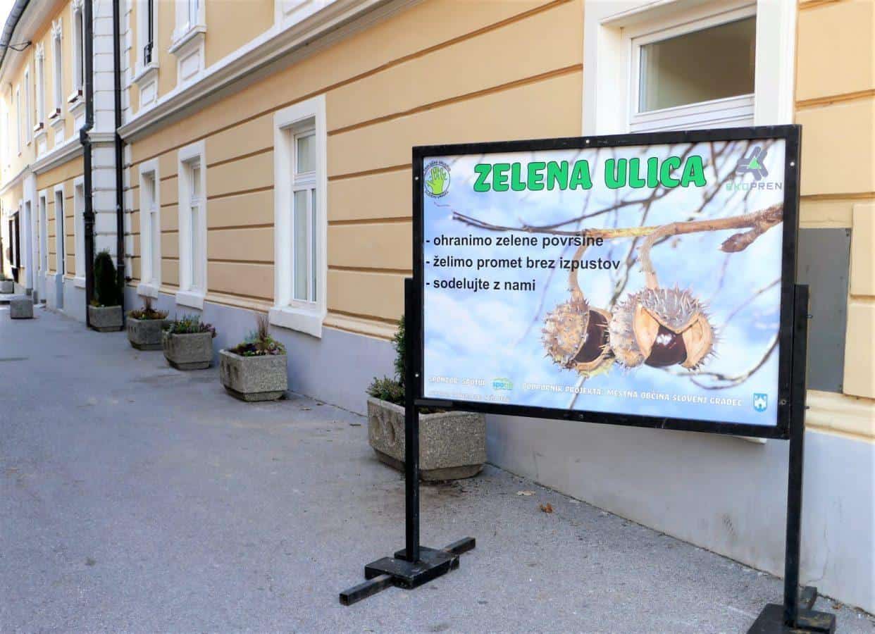 Novost v Slovenj Gradcu: "Zelena ulica" (FOTO)