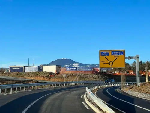 VIDEO: Takole izgleda razcep Gaberke nad Koroško hitro cesto, ki je danes bil predan v uporabo