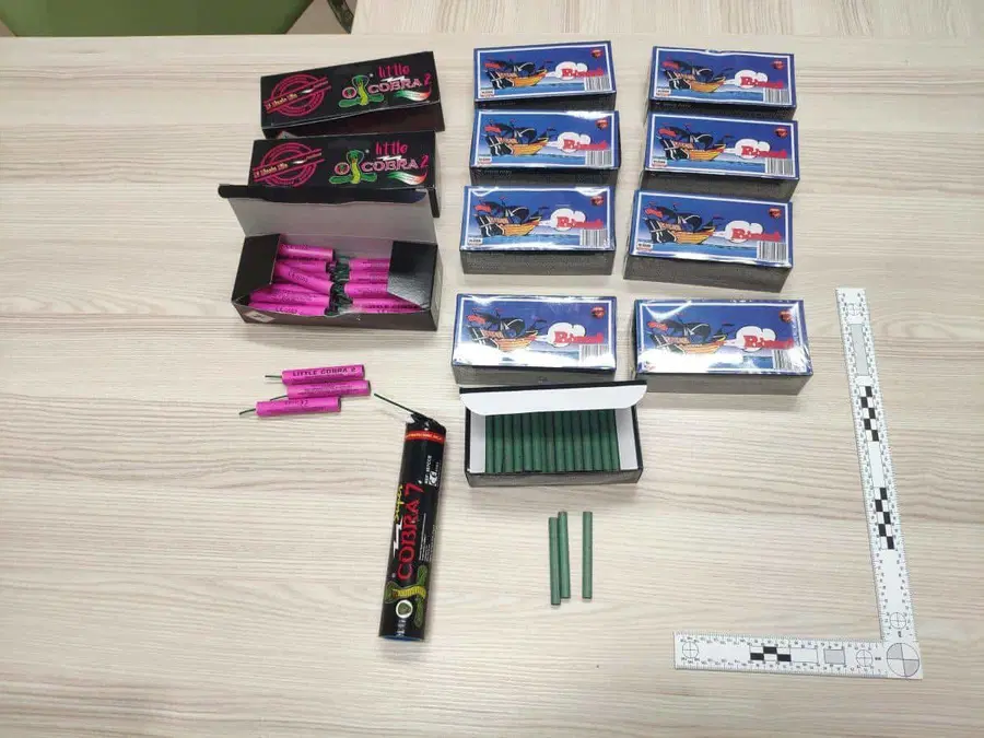 V Lokvah pri Črnomlju zasegli večjo količino prepovedanih petard